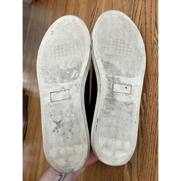 AXEL ARIGATO Black Leather Lace Up Distressed Loafer Sneaker Shoes Mens Size 12 - Picture 7 of 8